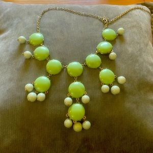 Necklace with different faux stones.